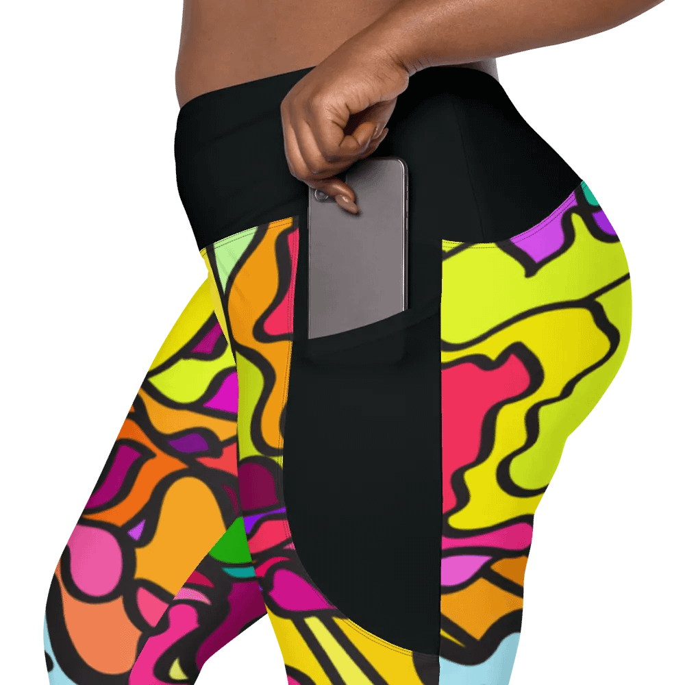 Vibrant Harmony All-Over Leggings - Wave at Sunset product image (8)