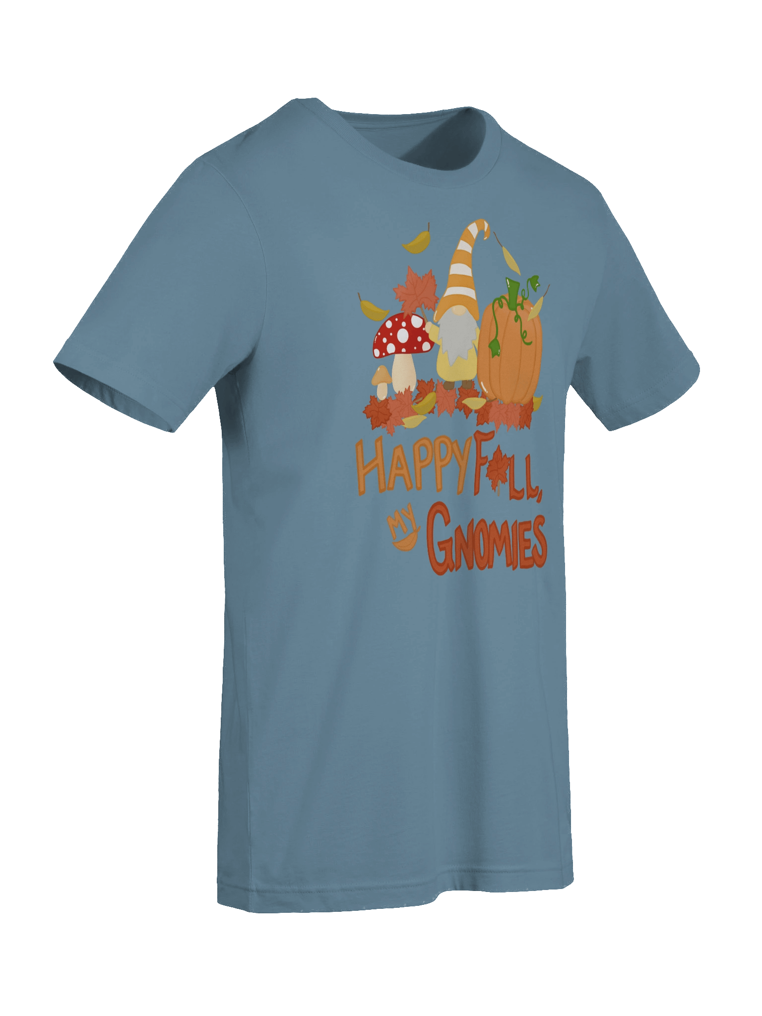 Fall with my Gnomies "Happy Fall" Design Bella+Canvas Supersoft T-Shirt product image (10)