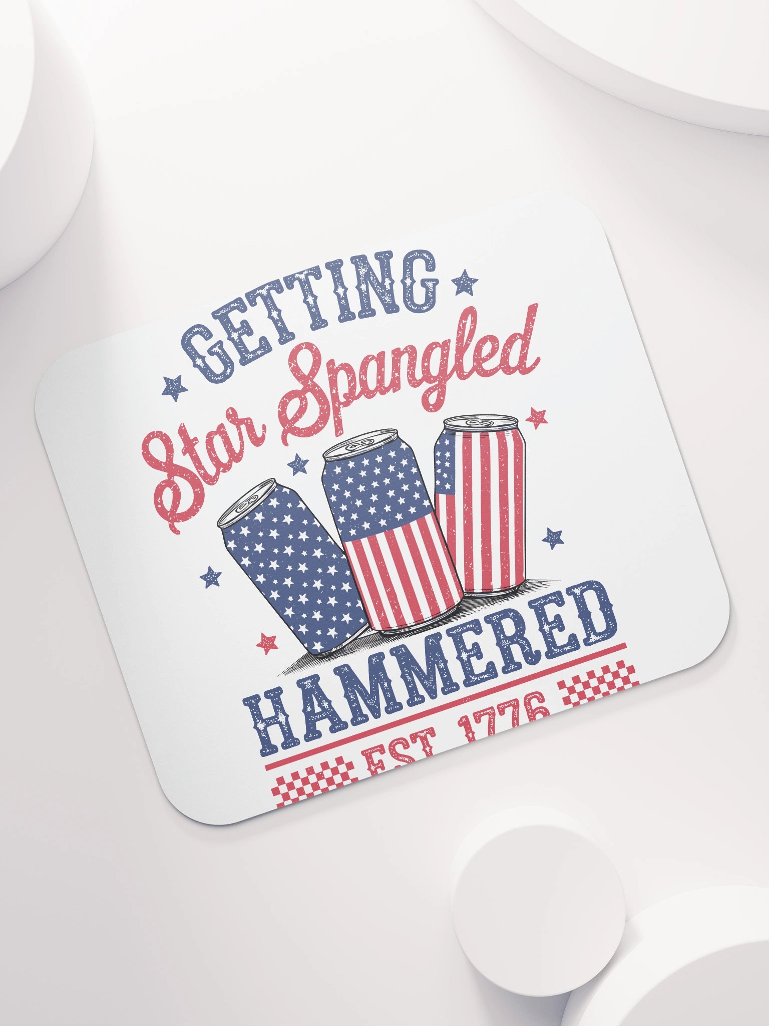 Star Spangled Hammered Mouse Pad product image (7)