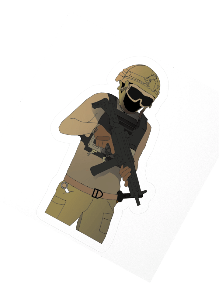 Cartoon Shogun Sticker product image (8)