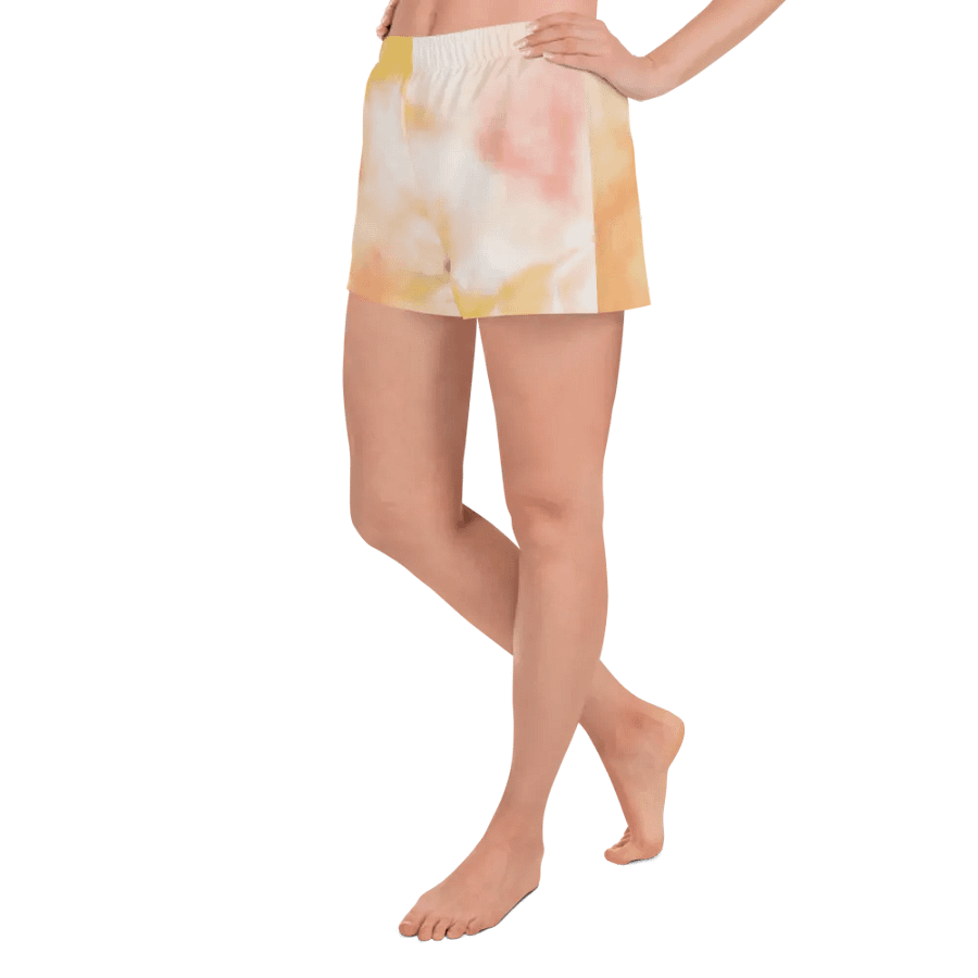 Dreamy Watercolor Print Athletic Shorts product image (12)