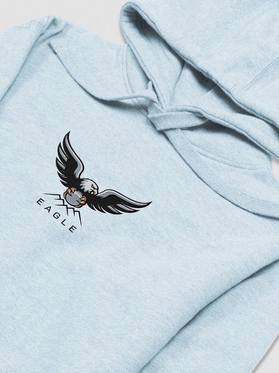 Eagle Vision Unisex Premium Hoodie - Stylized Eagle & Mountain Design product image (3)