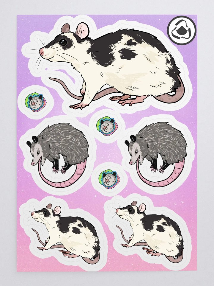 Rats and Possums sticker sheet product image (1)