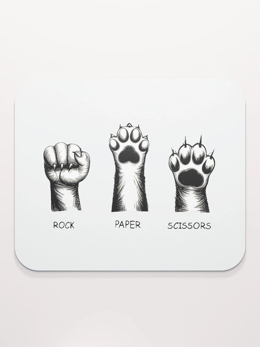 rock, paper, scissors mouse pad product image (2)