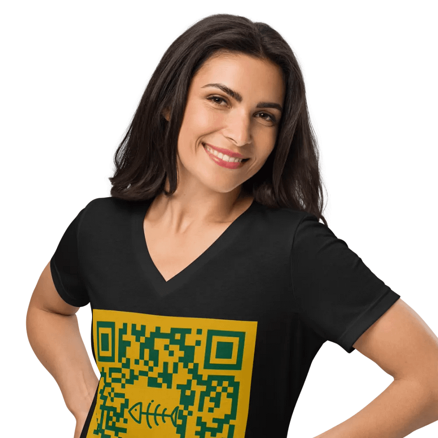 F*Seattle QR code Women's V neck product image (28)