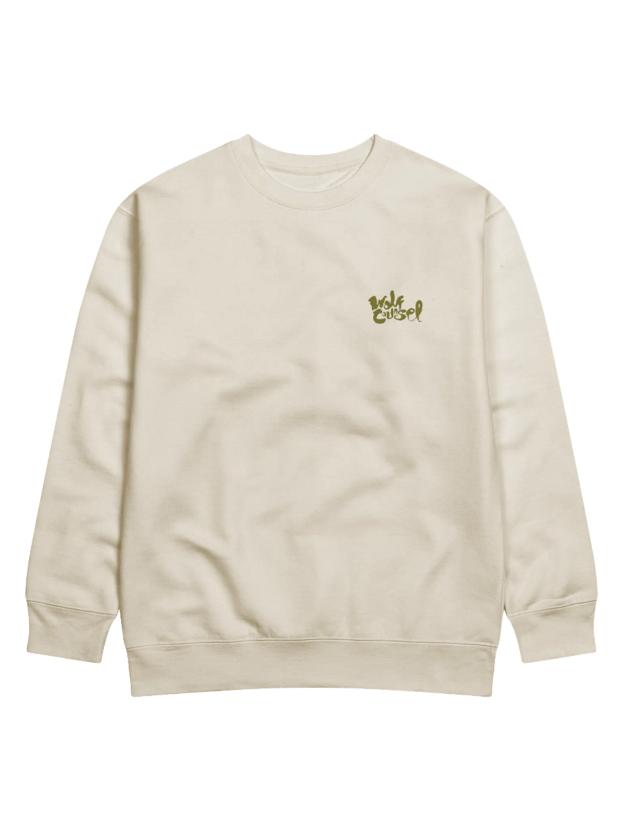 Wolf Counsel Cotton Heritage Premium Sweatshirt (Back Patch) product image (1)