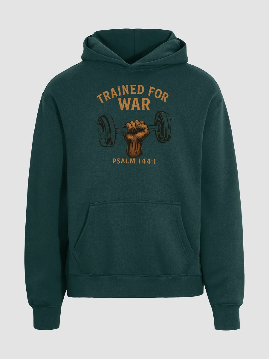 Trained for War minimalist hoodie product image (3)