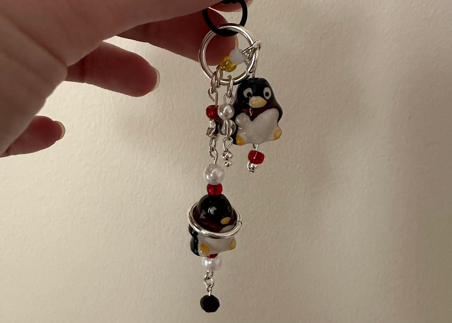 Epic handmade penguin keychain! product image (3)