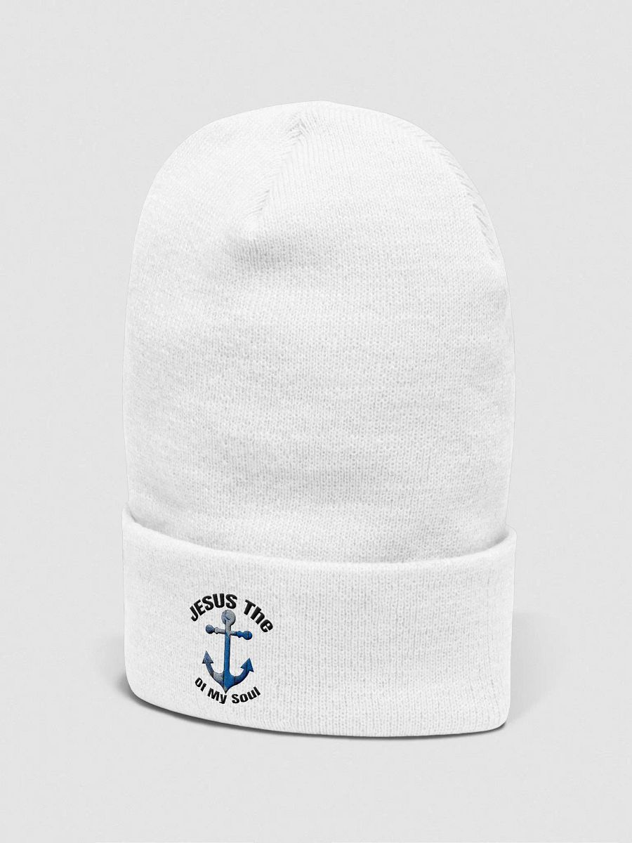 JESUS THE ANCHOR OF MY SOUL Vintage Anchor Embroidered Beanie product image (2)