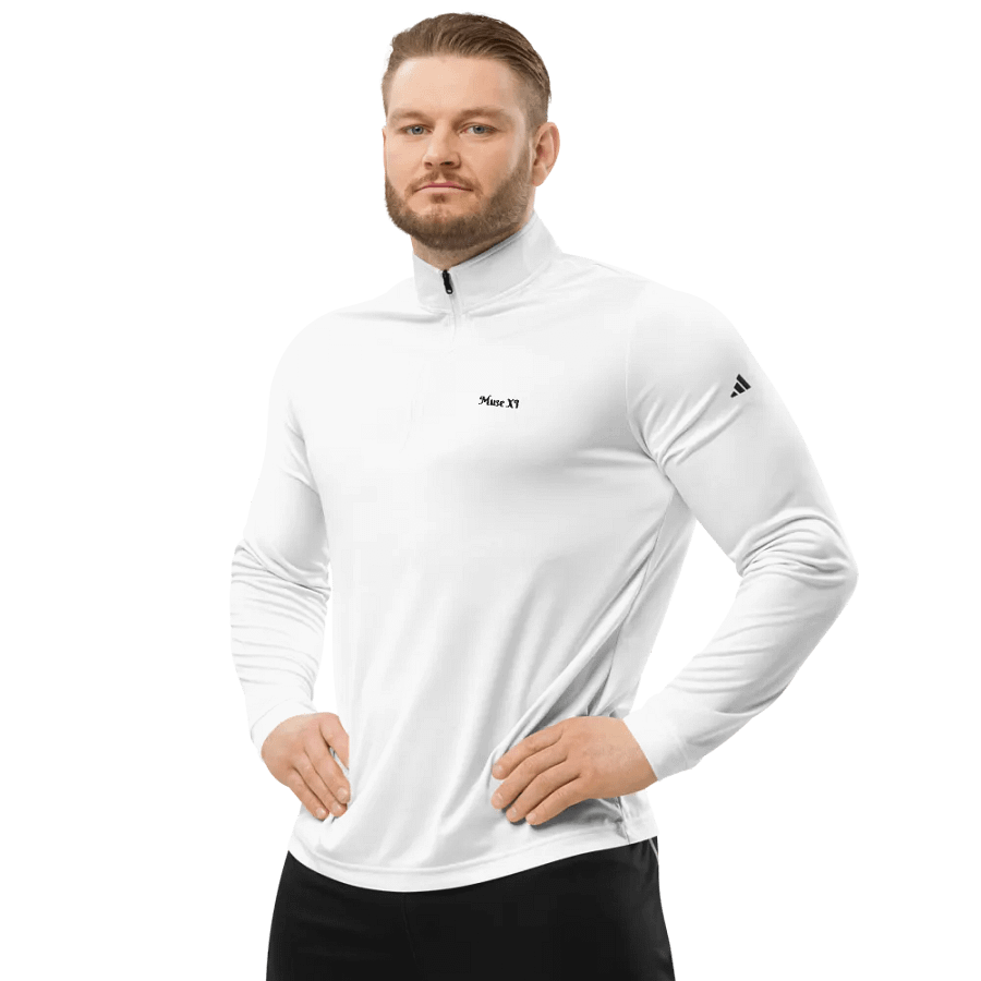 Muse XI x Adidas Quarter Zip Pullover (white) product image (1)