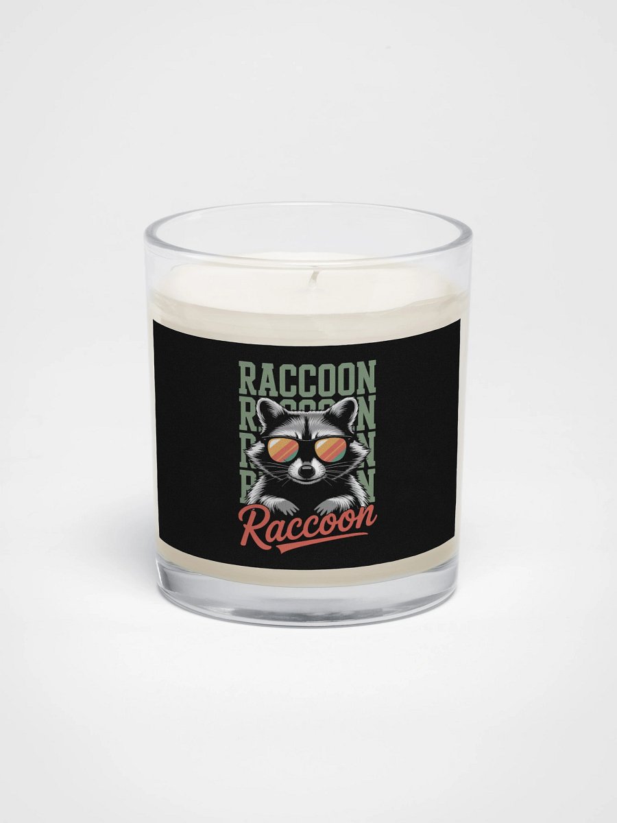 Cool Raccoon Sunglasses Soy Wax Candle product image (1)