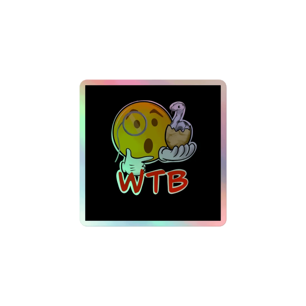 WTB Kid Friendly Logo 1 Holographic Sticker Sheet product image (1)