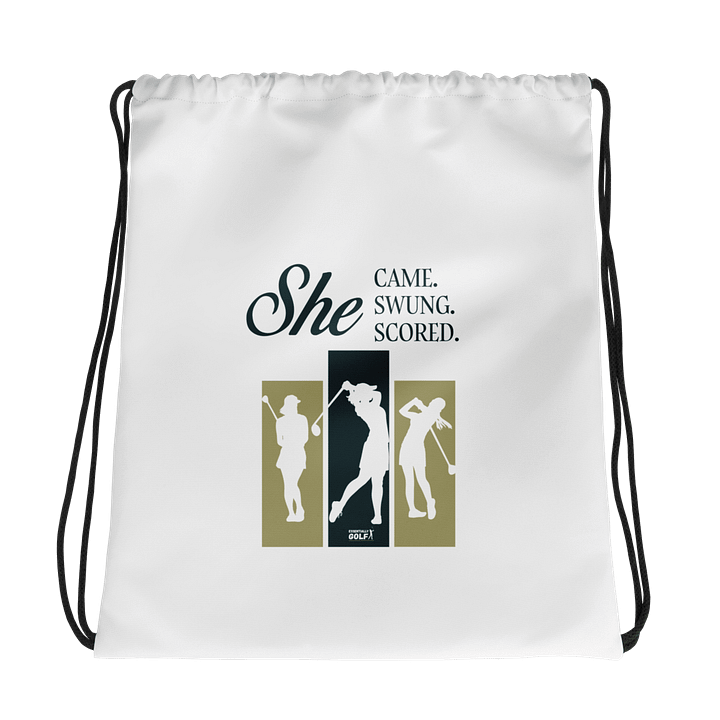 Golf Printed Drawstring Bag product image (1)