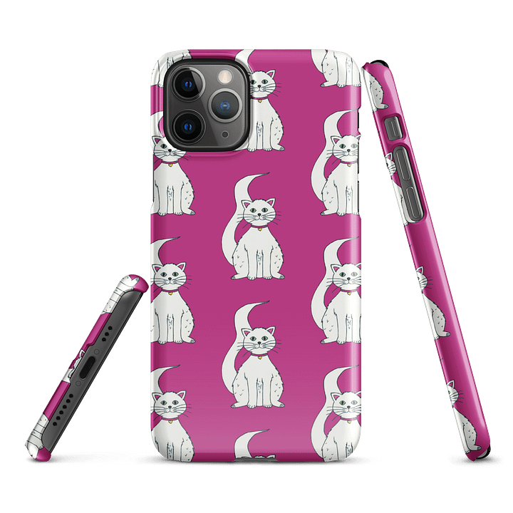 White Cat (art by Dina R.) acrylic painting picture - Snap Case for iPhone product image (2)