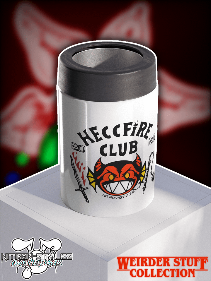 Weirder Stuff Collection - Heccfire Club Stainless Steel Koozie product image (1)
