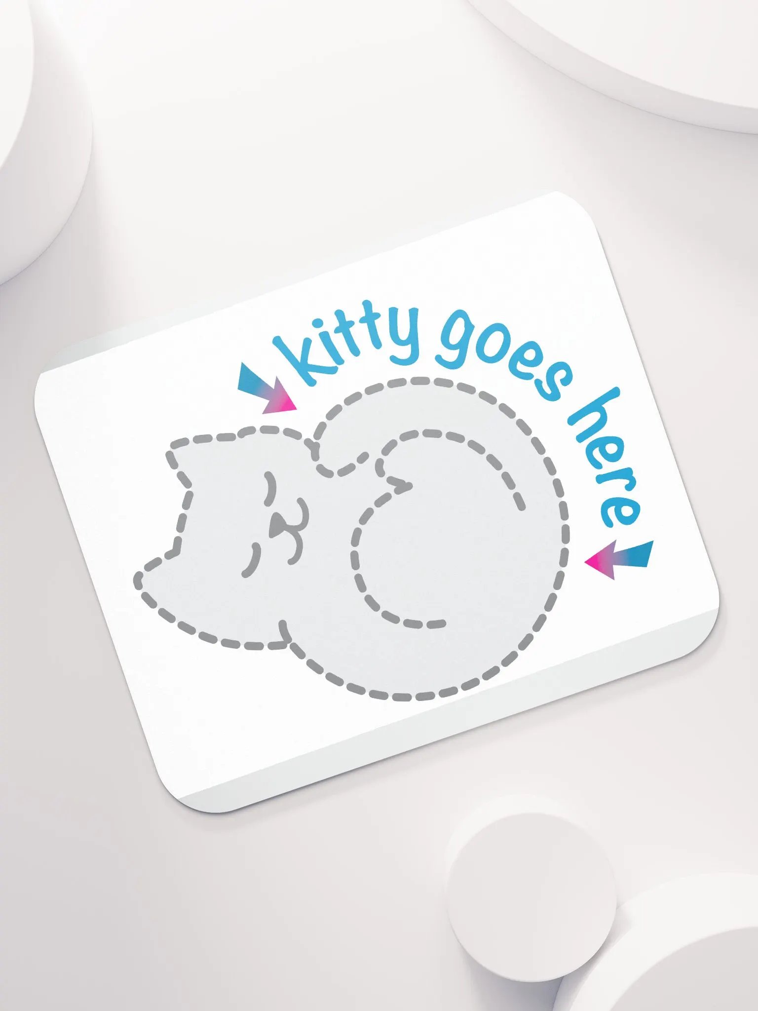 KITTY goes HERE! • classic mouse pad by Allcolor product image (7)