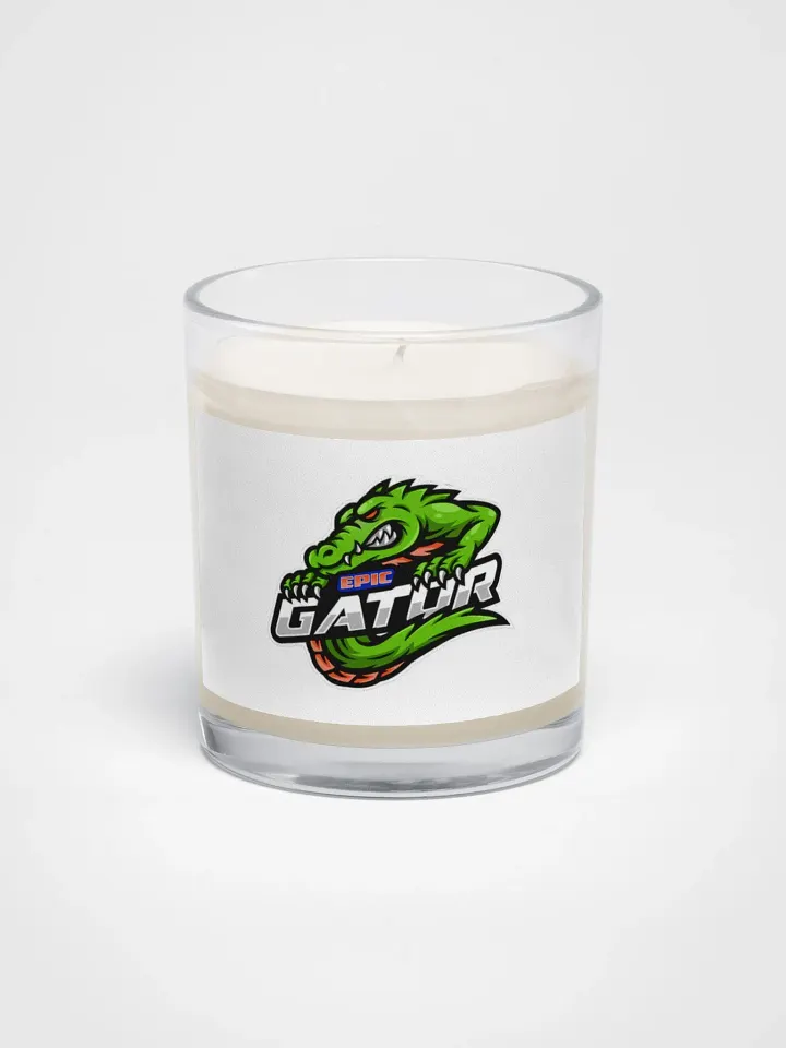 V3 Logo Soy Wax Candle In A Clear Glass Jar product image (1)