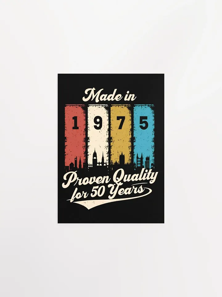 Proven Quality: Made in 1975 Vintage Matte Poster product image (2)
