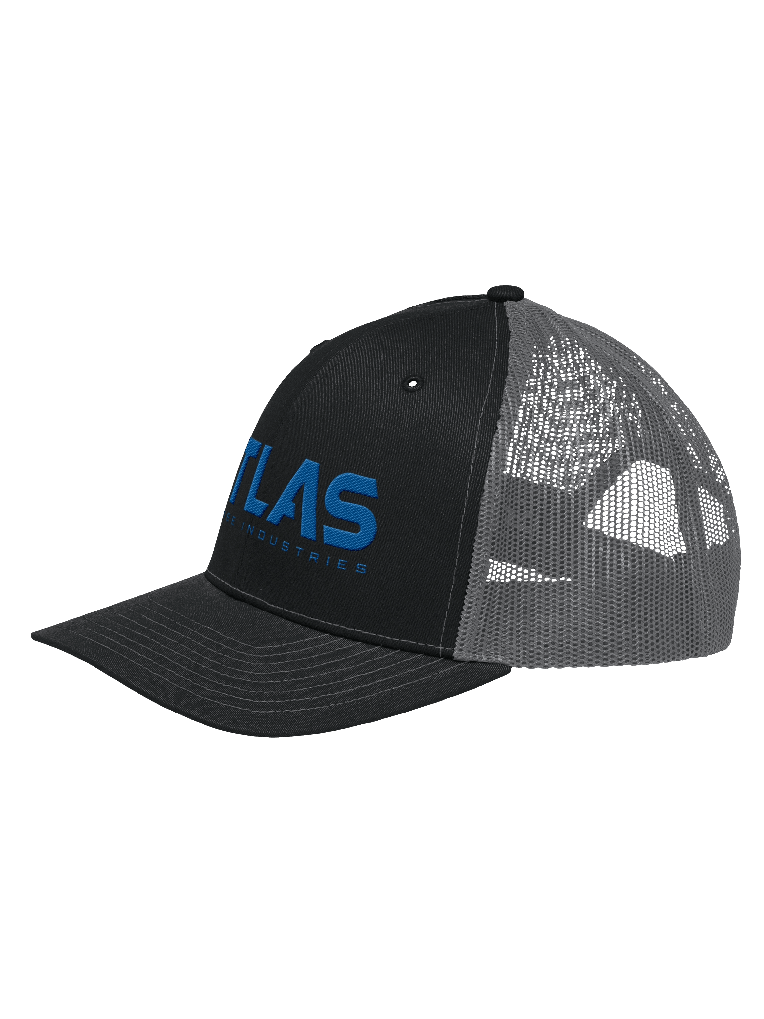 'ATLAS' Blue Logo Trucker Hat product image (6)