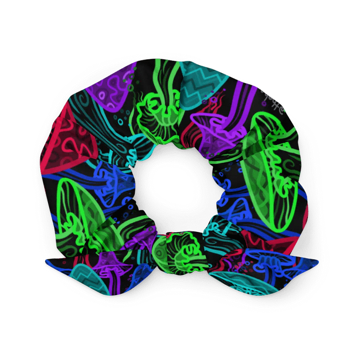 Neon Mushrooms (Variation 1) Scrunchie product image (2)
