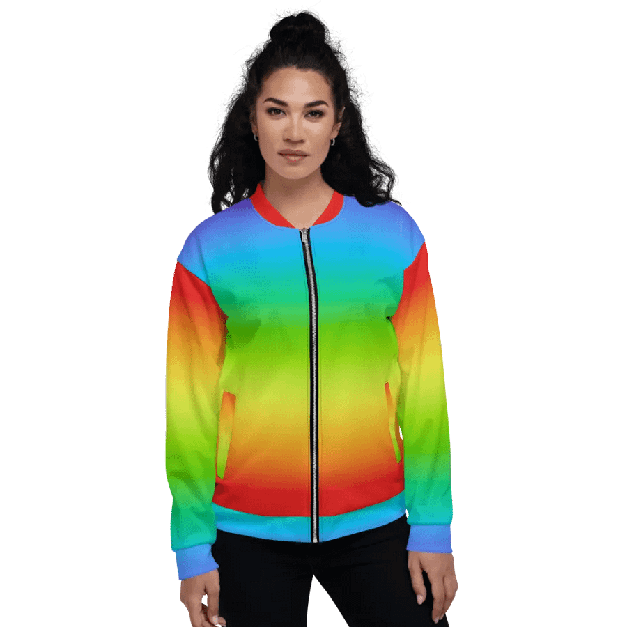 Rainbow Bomber Jacket product image (6)