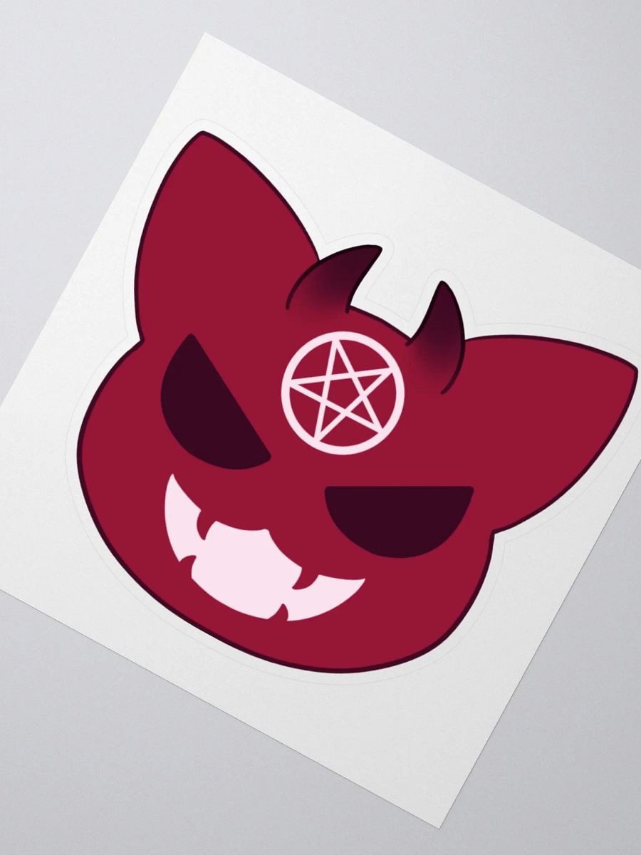 Bowtie Demon Cat Sticker product image (2)