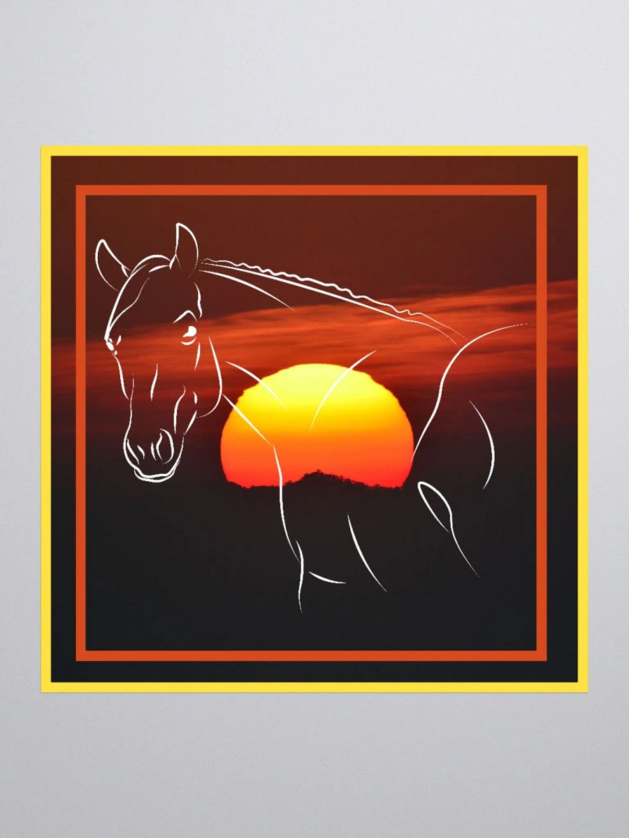 Sunset with Horse product image (1)