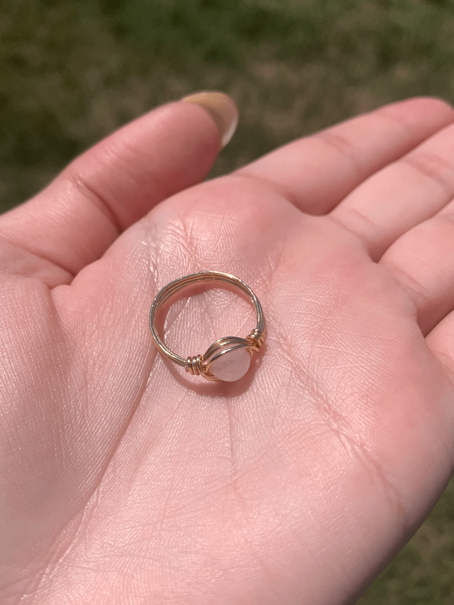 Wire Wrapped Rose Quartz Ring *Pre-Order* product image (1)
