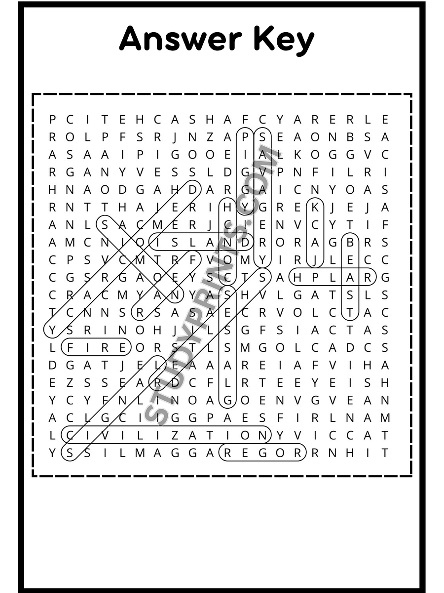 Lord of the Flies Word Search puzzle Printable product image (3)