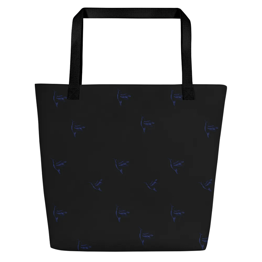 Big printed tote bag with humming bird designs product image (2)