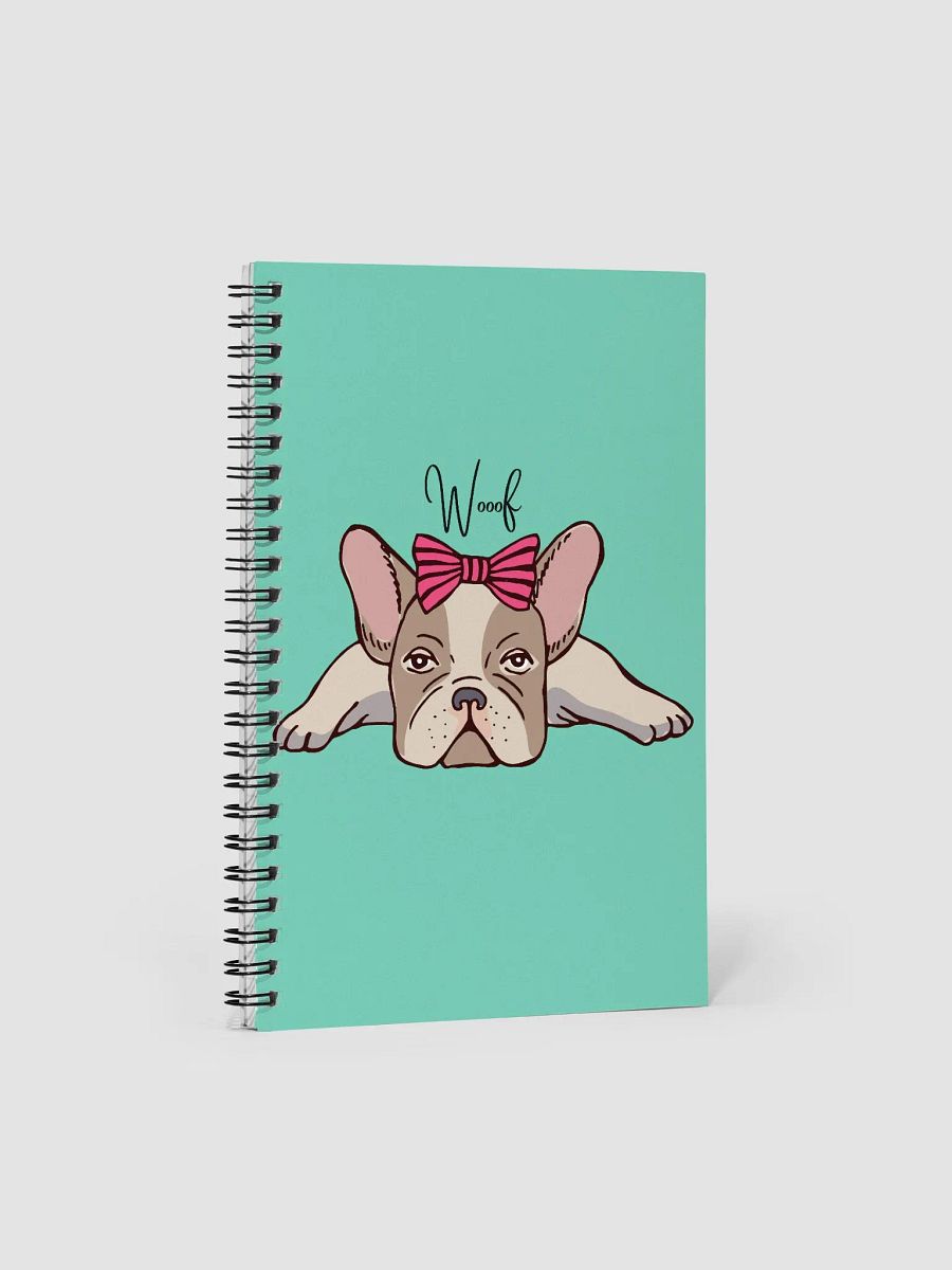 Girly French Bulldog Spiral Notebook product image (2)
