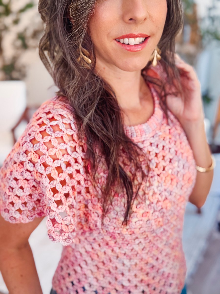 Circle Leaf Lace Summer Top Pattern product image (8)