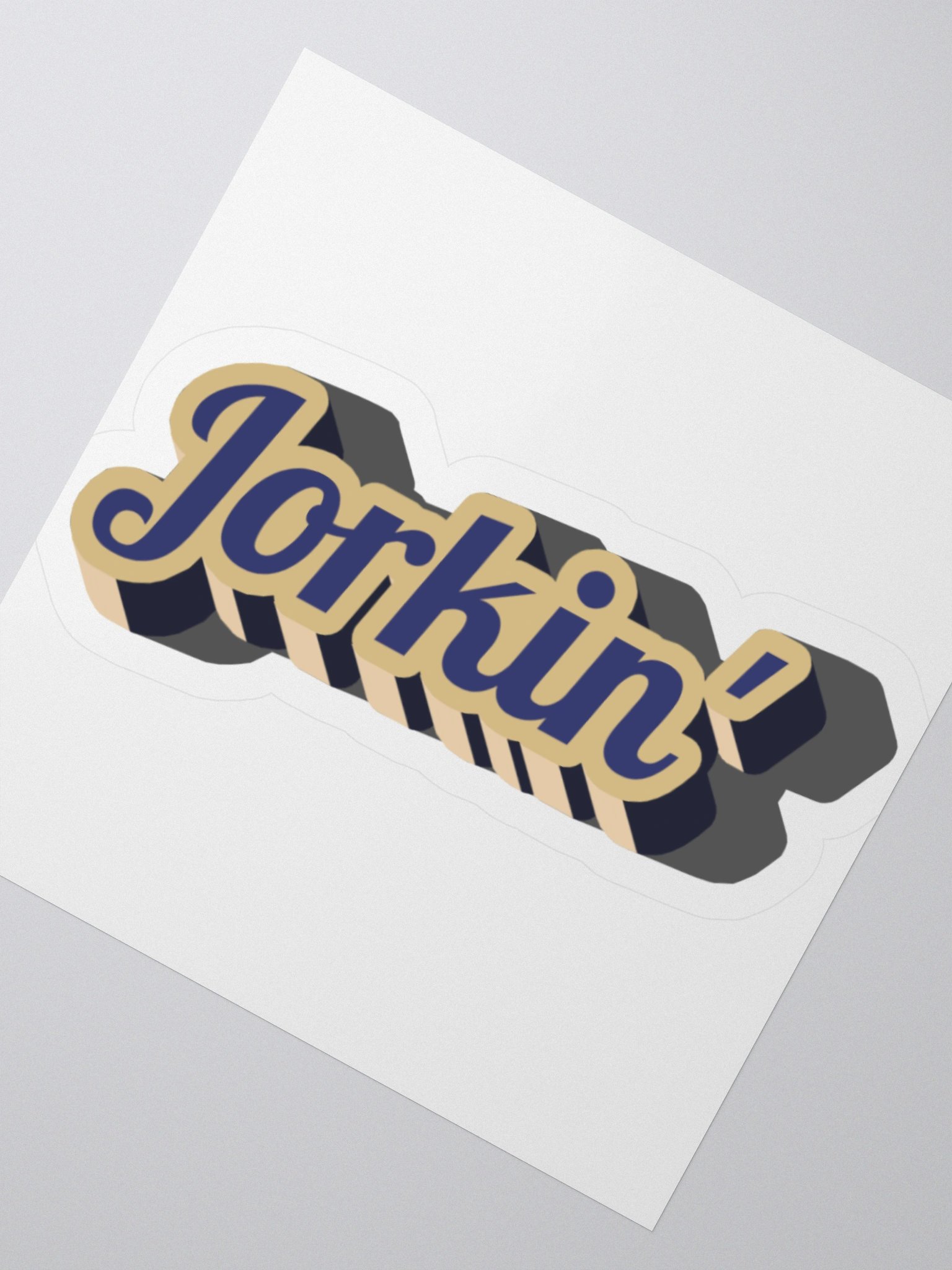 Jorkin' Kiss Cut Sticker product image (2)