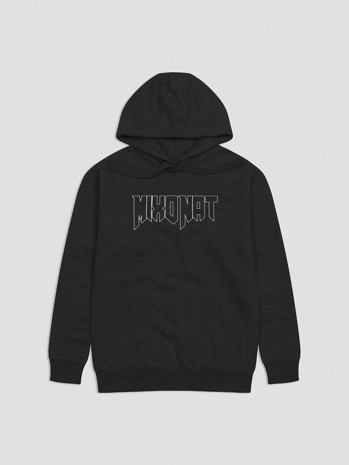 MixoNat White Outline Unisex Pull Over Hoodie product image (2)