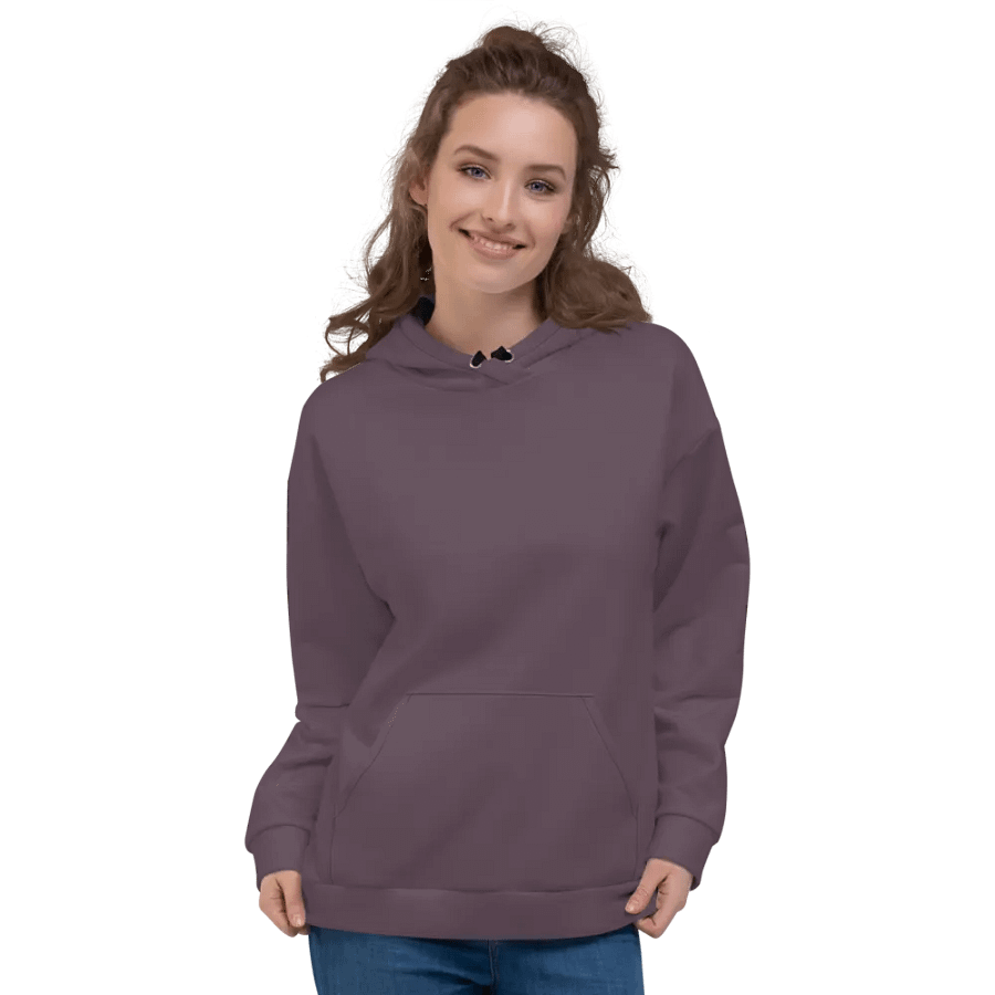 Plain Mauve Soft Summer Unisex Recycled Polyester Heavyweight Premium Hoodie by Treasure Pie product image (4)