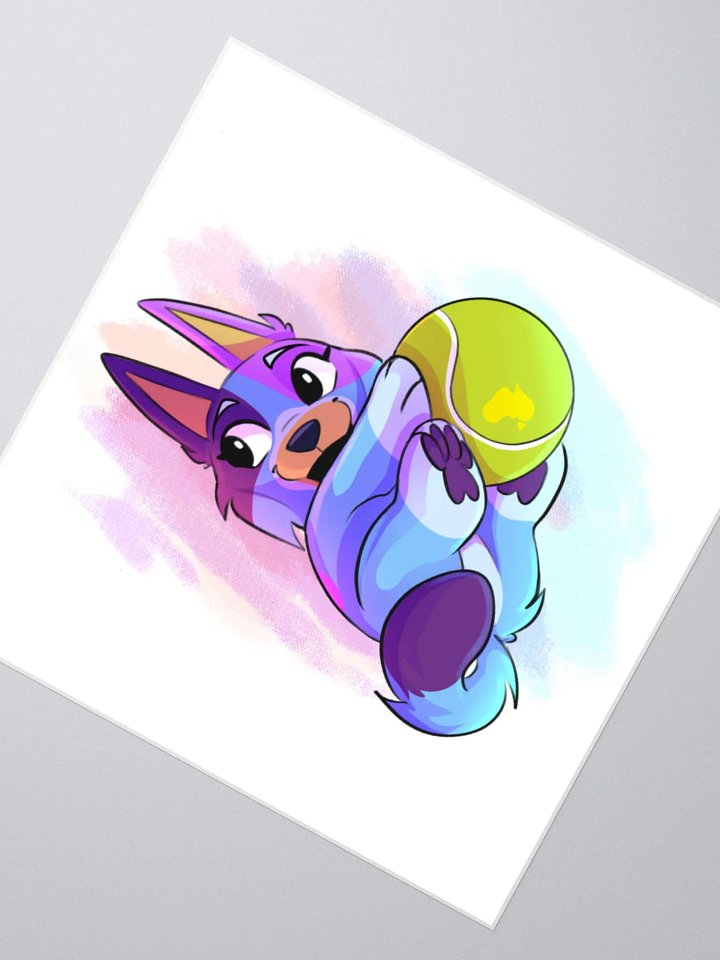 Cheeky Tennis Ball Sticker product image (2)