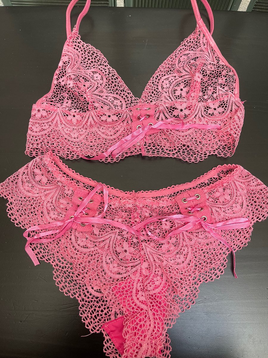 Pink Lace Lingerie Set product image (1)