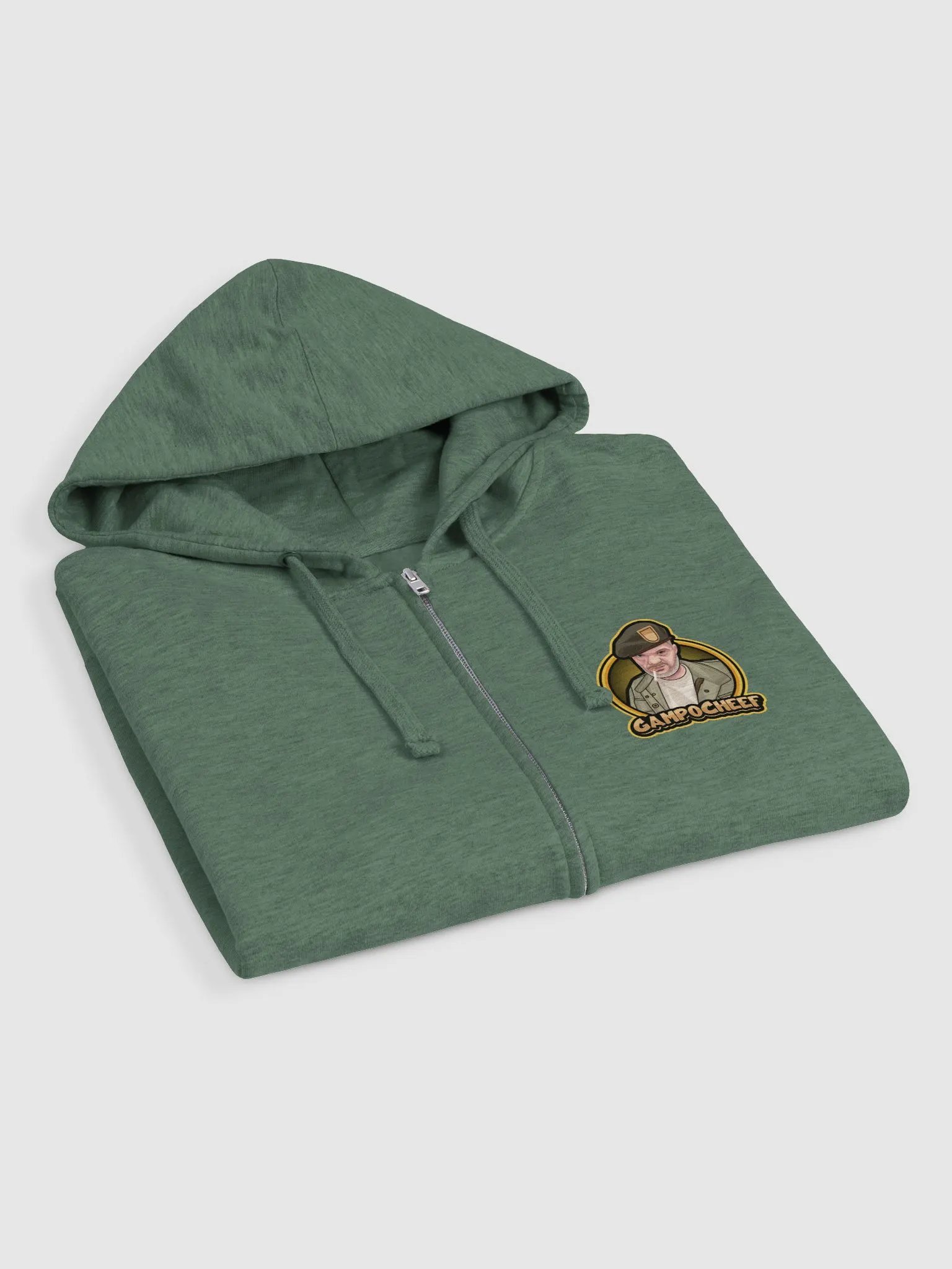 Gampo Bill T Zip up hoodie Front and back graphic product image (3)