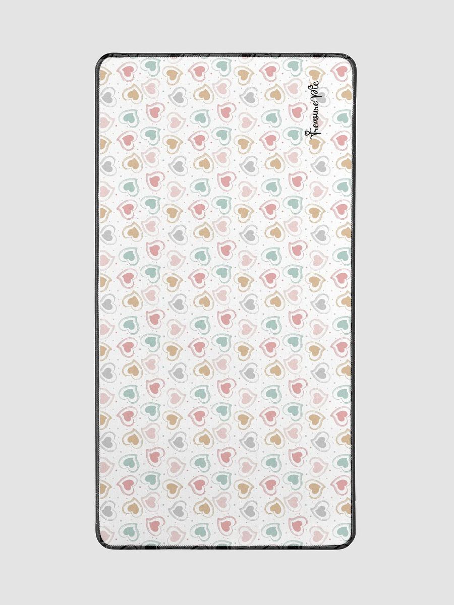 Colorful Pastel Hearts Desk Mat by Treasure Pie product image (3)