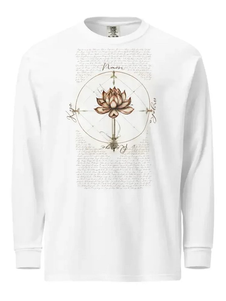 Nam Myoho Renge Kyo Lotus Long Sleeve Tee | Buddhist Shirt product image (2)