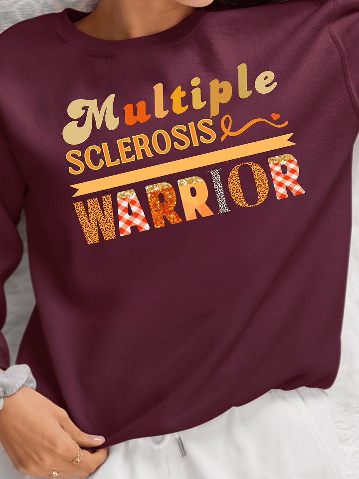 Multiple Sclerosis Warrior, Awareness Gildan Sweatshirt product image (16)