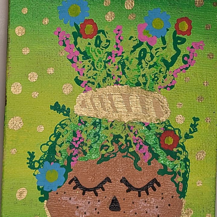 Grow Your Mind 4x6 painting on canvas product image (2)