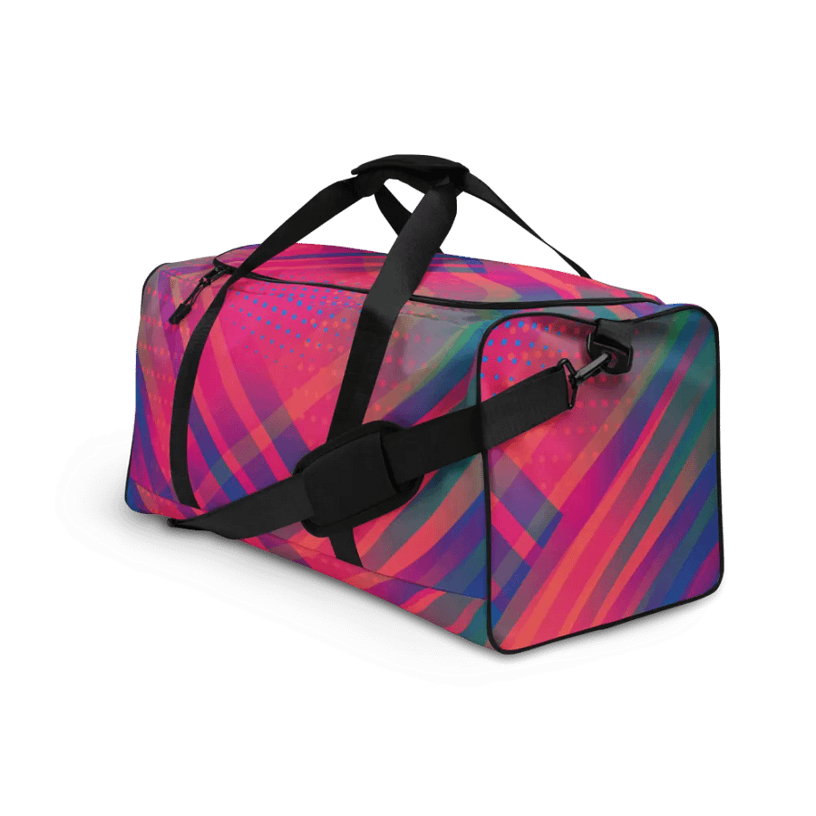 Vibrant Geometry Custom Duffle Bag for travel moms dads friends product image (10)