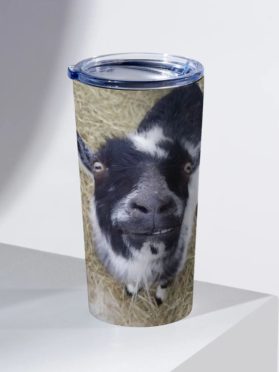 Cute Jeremy goat travel tumbler product image (1)