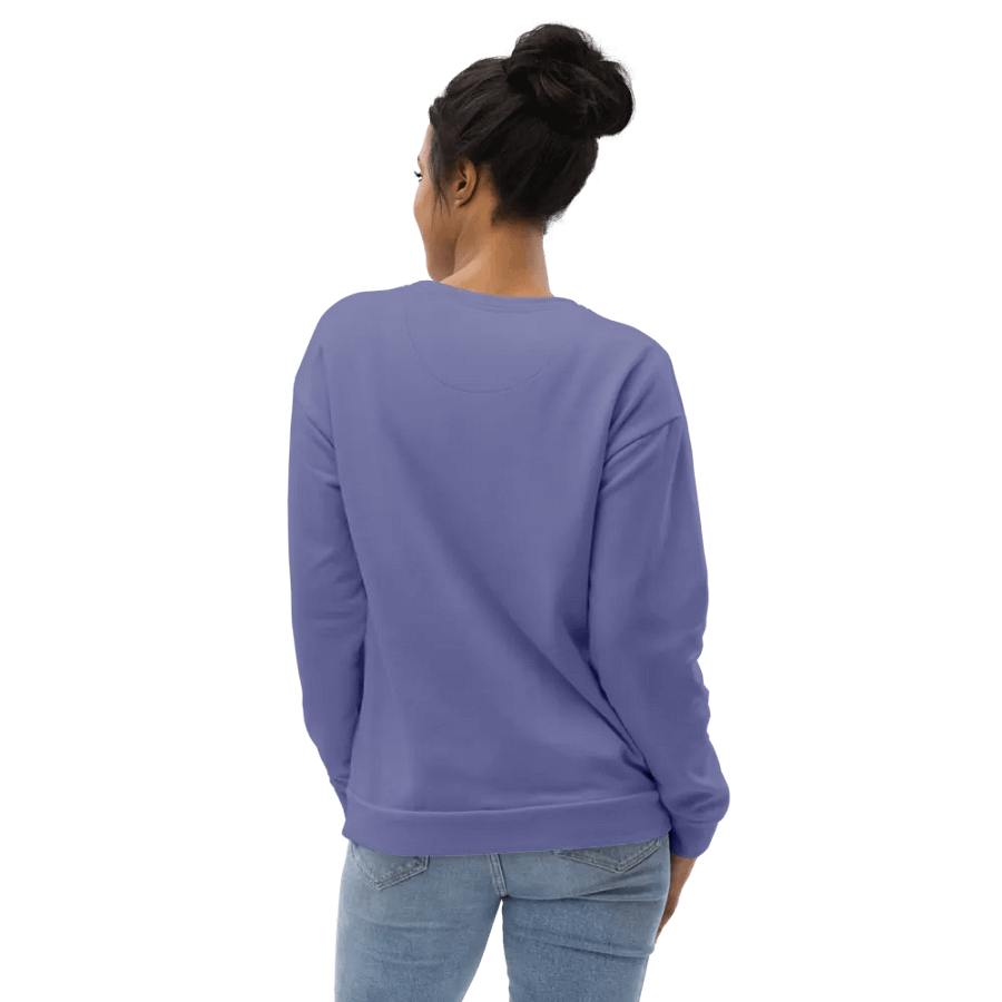 Plain Purple Soft Summer Unisex Recycled Polyester Heavyweight Premium Sweatshirt by Treasure Pie product image (7)