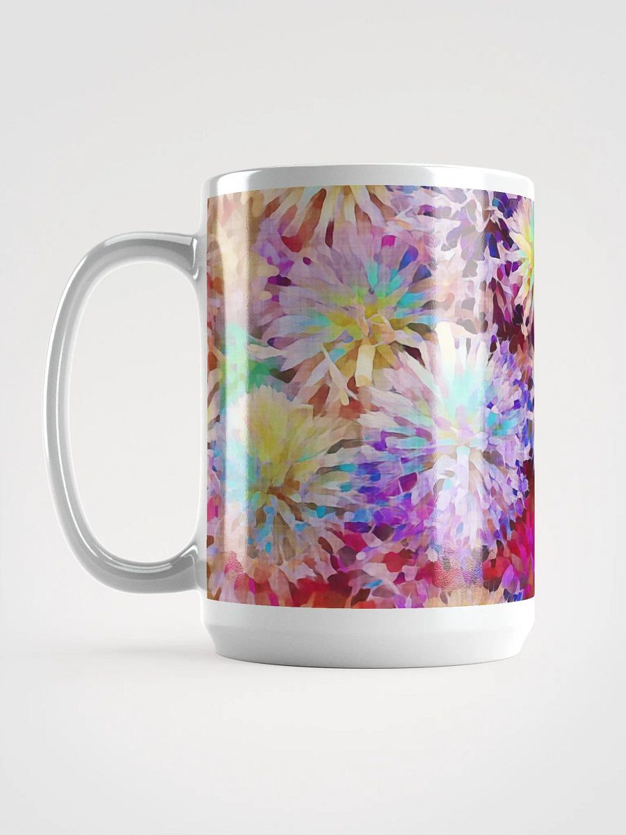 Abstract Graphic | White Coffee Mug | Globe Thistle Floral product image (1)