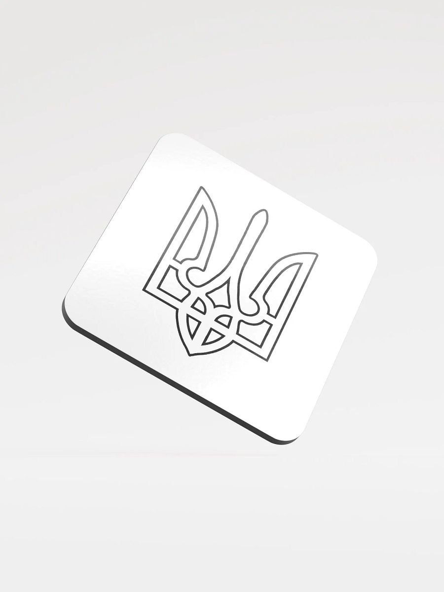 Ukraine - Black - Glossed Cork Coaster product image (2)