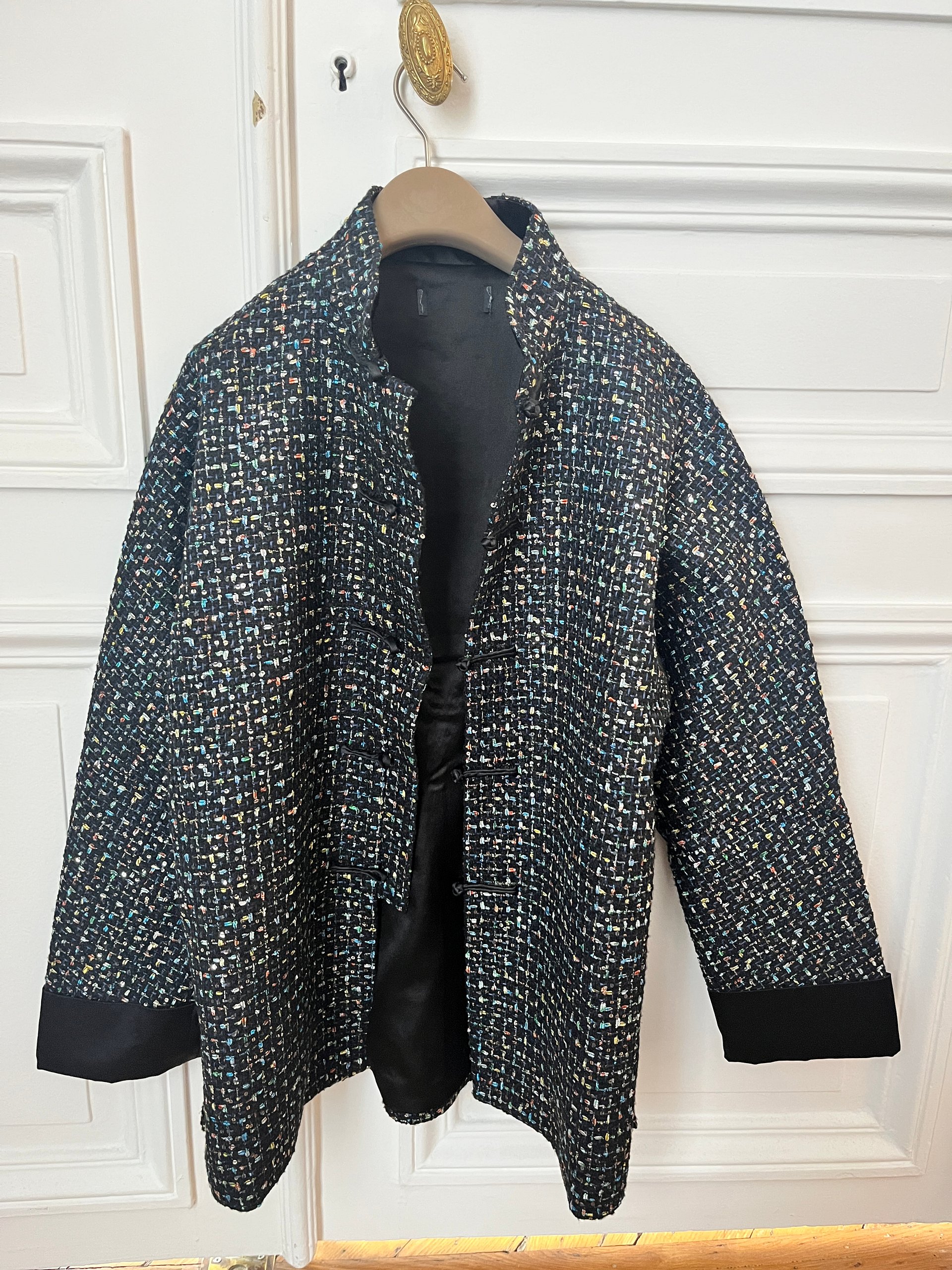 Midnight Tweed Mandarin Jacket product image (2)
