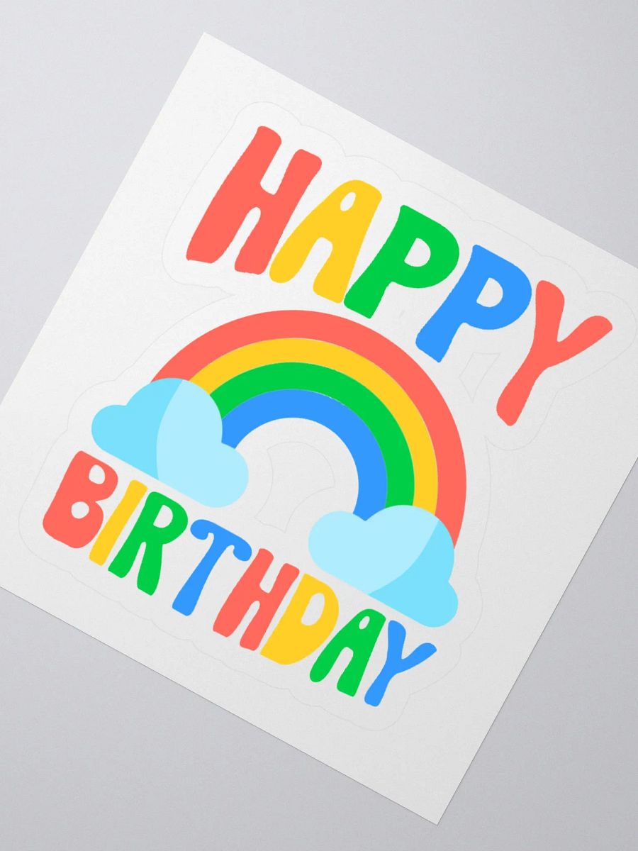 Happy Birthday (Rainbow) Sticker product image (2)