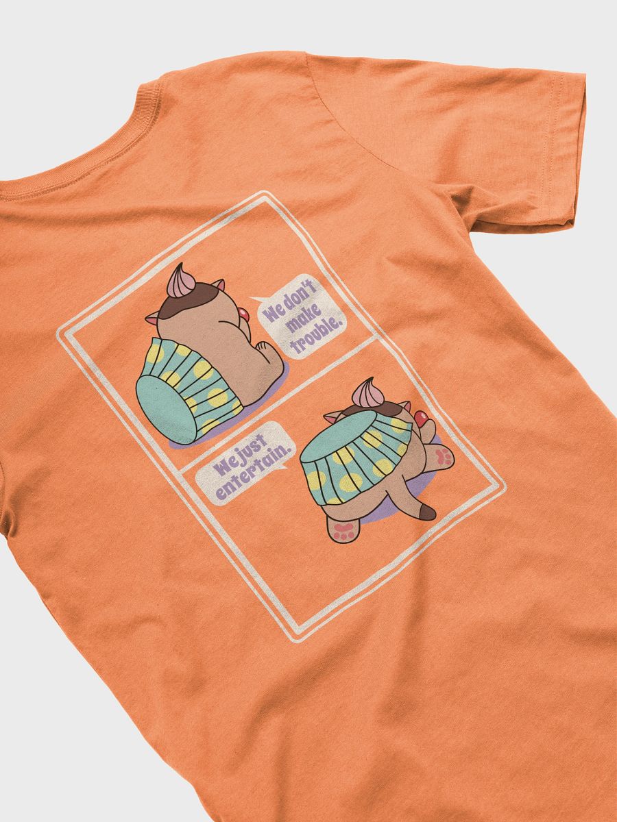 Sweet Trouble Unisex T-shirt, Cup Cake Cat (Left Chest and Back Prints) product image (4)